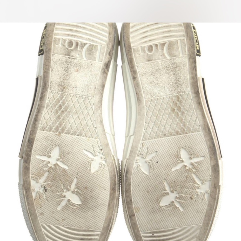 Dior Monogram High-Top Sneakers in Gray and White - Picture 5 of 6